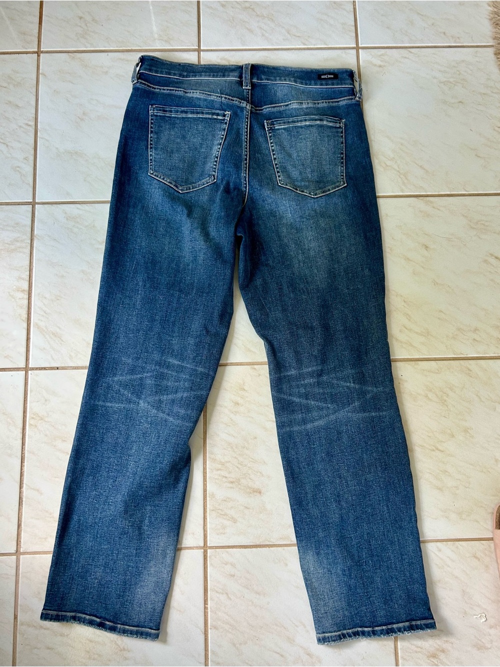 Liverpool Women's Dark Blue wide leg straight Jeans